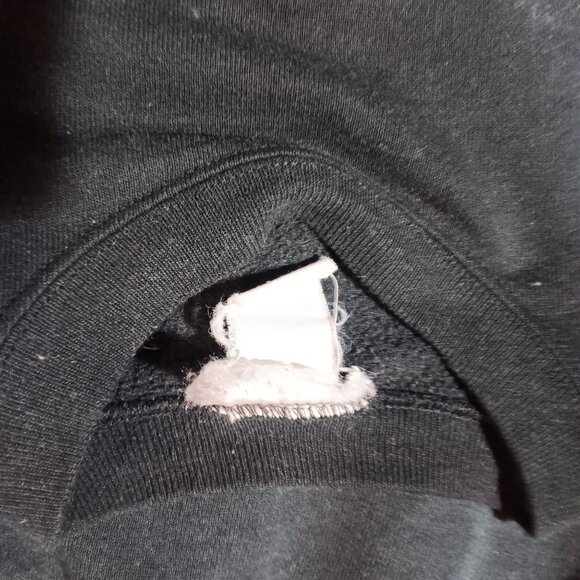 Vintage Men's Large Sweatshirt 90's Missouri Tigers Black Crewneck Embroidered - Picture 4 of 4